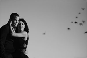 Edmonton Engagement Photos BW