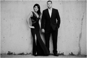 Edmonton Engagement Sessions Black White