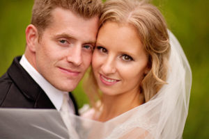 CLASSIC WEDDING Close-Up-Bride-Groom-Smiling