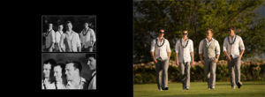 Groom with Groomsmen Wearing Lei Walking Wailea