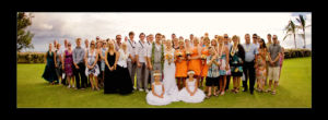 Group photo Guests at Destination Wedding Maui Hawaii
